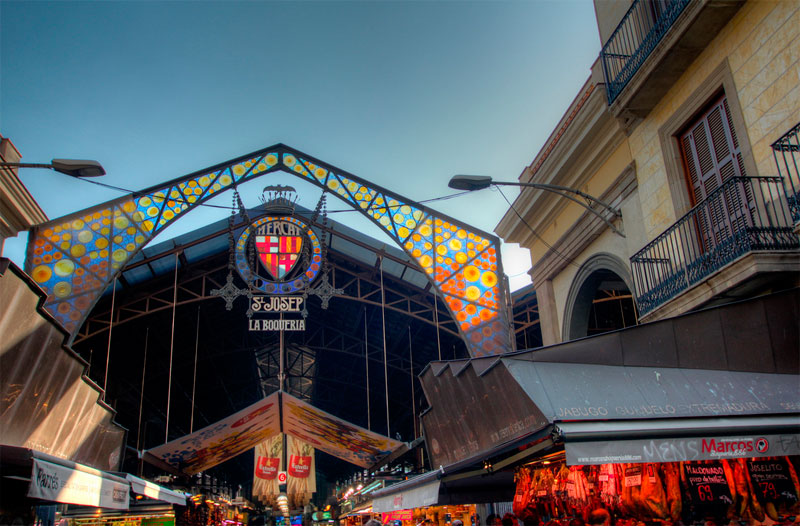 La Rambla y Mercado de la Boqueria